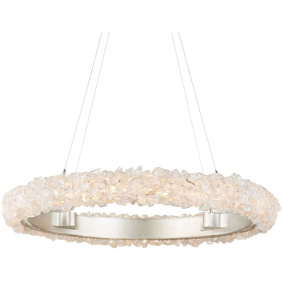 Iconoclast 32" Wide LED Crystal Ring Chandelier