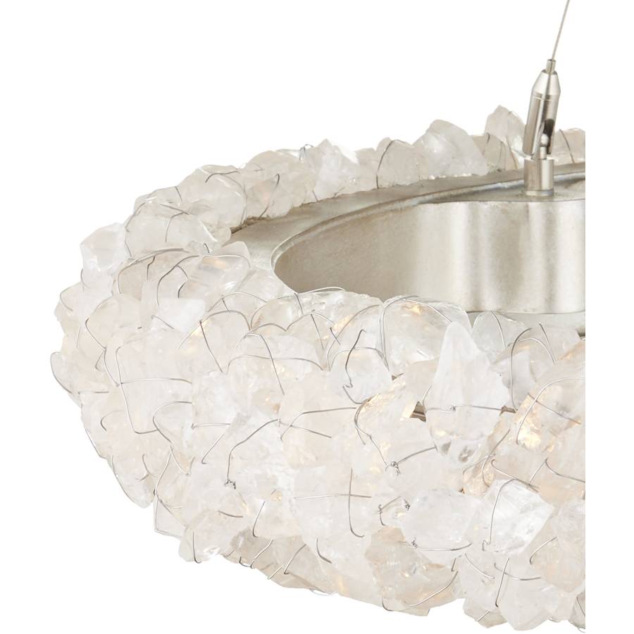Iconoclast 32" Wide LED Crystal Ring Chandelier