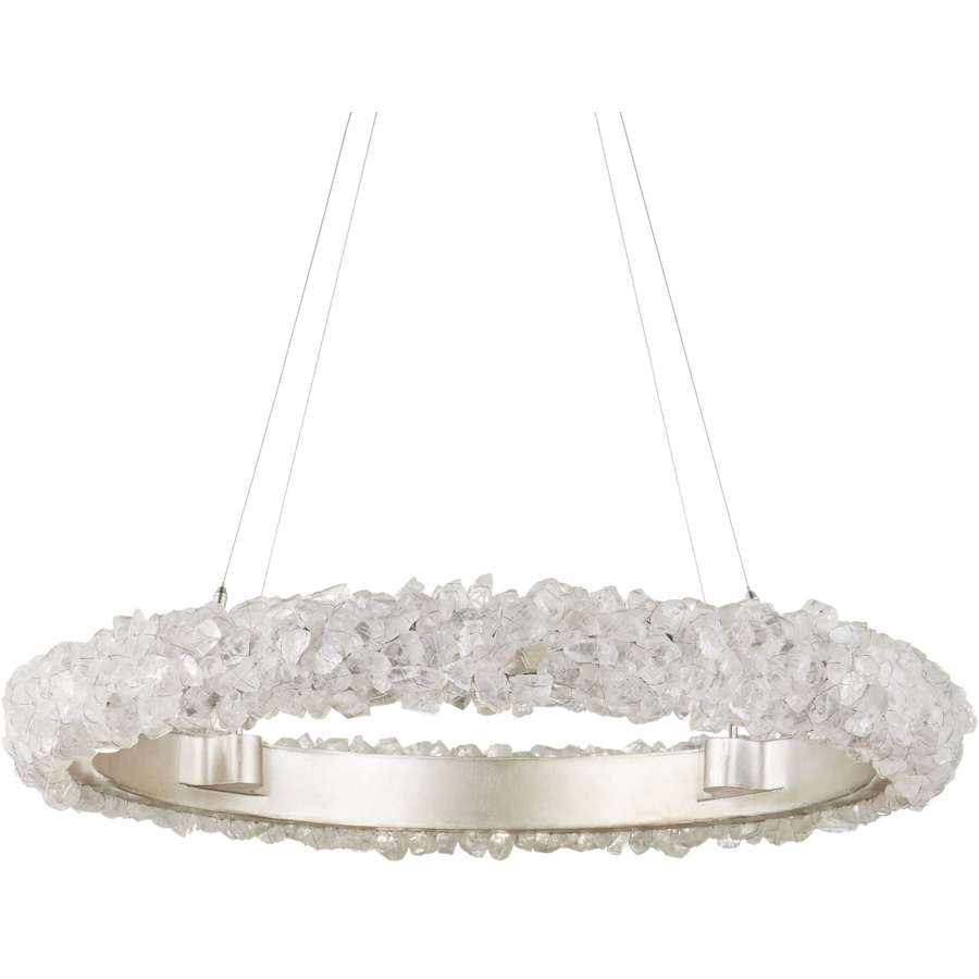 Iconoclast 32" Wide LED Crystal Ring Chandelier