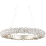 Iconoclast 32" Wide LED Crystal Ring Chandelier