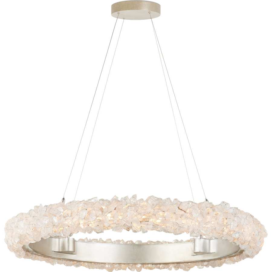 Iconoclast 32" Wide LED Crystal Ring Chandelier