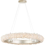Iconoclast 32" Wide LED Crystal Ring Chandelier