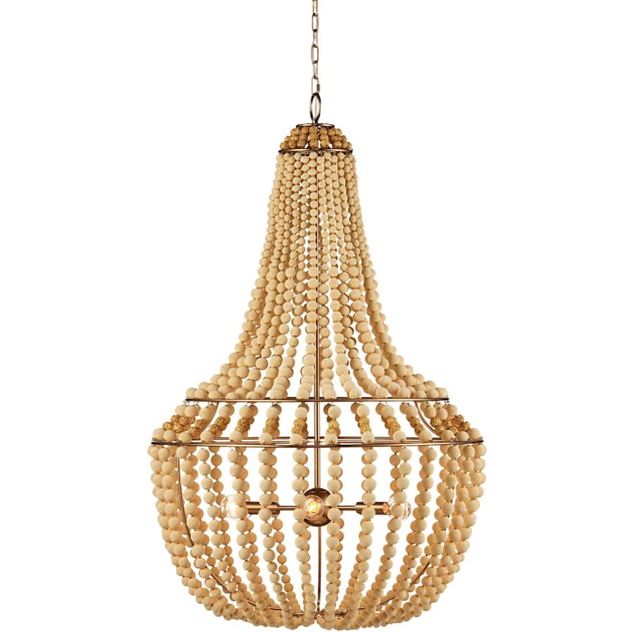 Penelope 6 Light 27" Wide Beaded Empire Chandelier