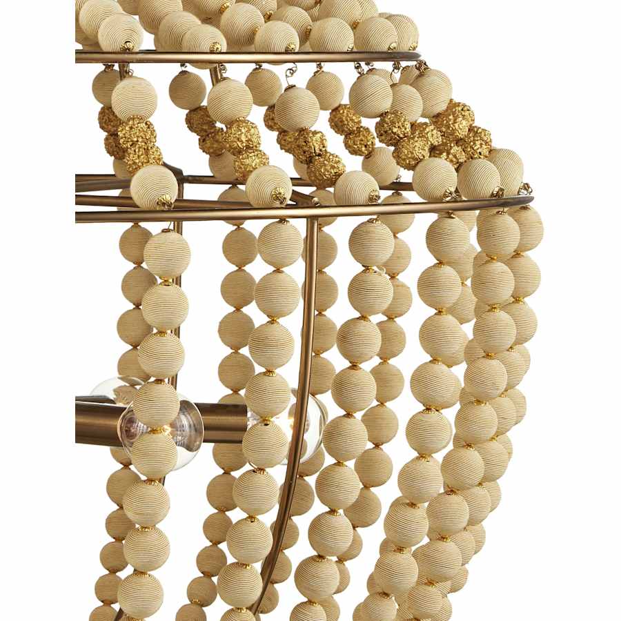 Penelope 6 Light 27" Wide Beaded Empire Chandelier