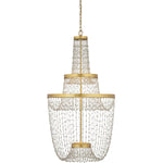 Mademoiselle 28" Wide Beaded Empire Chandelier
