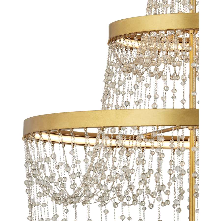Mademoiselle 28" Wide Beaded Empire Chandelier