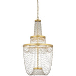 Mademoiselle 28" Wide Beaded Empire Chandelier