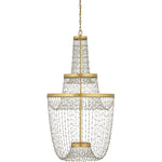Mademoiselle 28" Wide Beaded Empire Chandelier