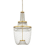 Mademoiselle 28" Wide Beaded Empire Chandelier