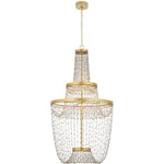 Mademoiselle 28" Wide Beaded Empire Chandelier