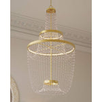 Mademoiselle 28" Wide Beaded Empire Chandelier