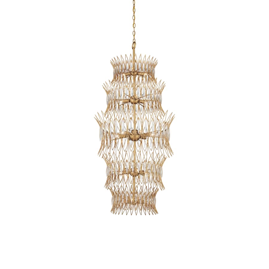 Marquise 18 Light 24" Wide Wrought Iron Chandelier