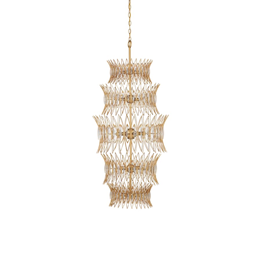 Marquise 18 Light 24" Wide Wrought Iron Chandelier