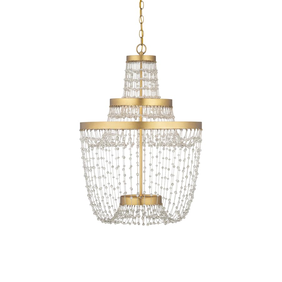 Mademoiselle 22" Wide Beaded Empire Chandelier