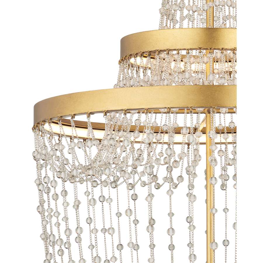 Mademoiselle 22" Wide Beaded Empire Chandelier