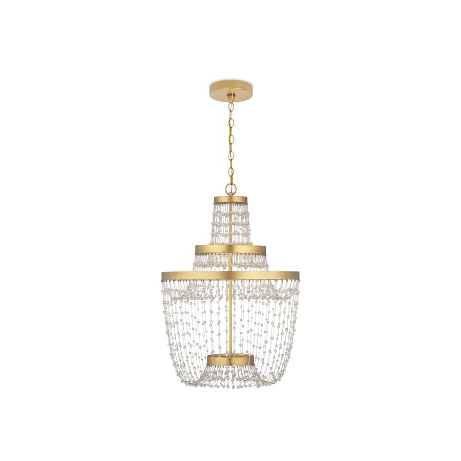 Mademoiselle 22" Wide Beaded Empire Chandelier