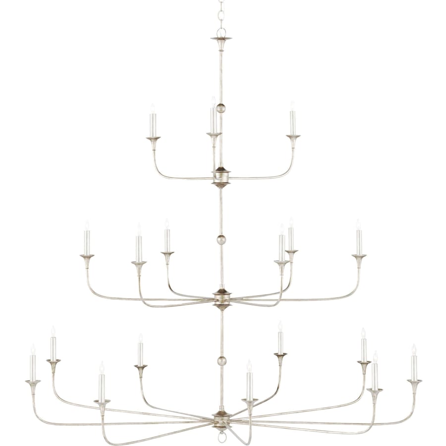 Nottaway 18 Light 60" Wide Wrought Iron Candle Style Chandelier