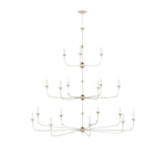 Nottaway 18 Light 60" Wide Wrought Iron Candle Style Chandelier