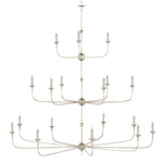 Nottaway 18 Light 60" Wide Wrought Iron Candle Style Chandelier
