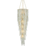 Verre de Mer 6 Light 24" Wide Wrought Iron Chandelier