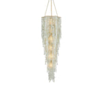 Verre de Mer 6 Light 24" Wide Wrought Iron Chandelier