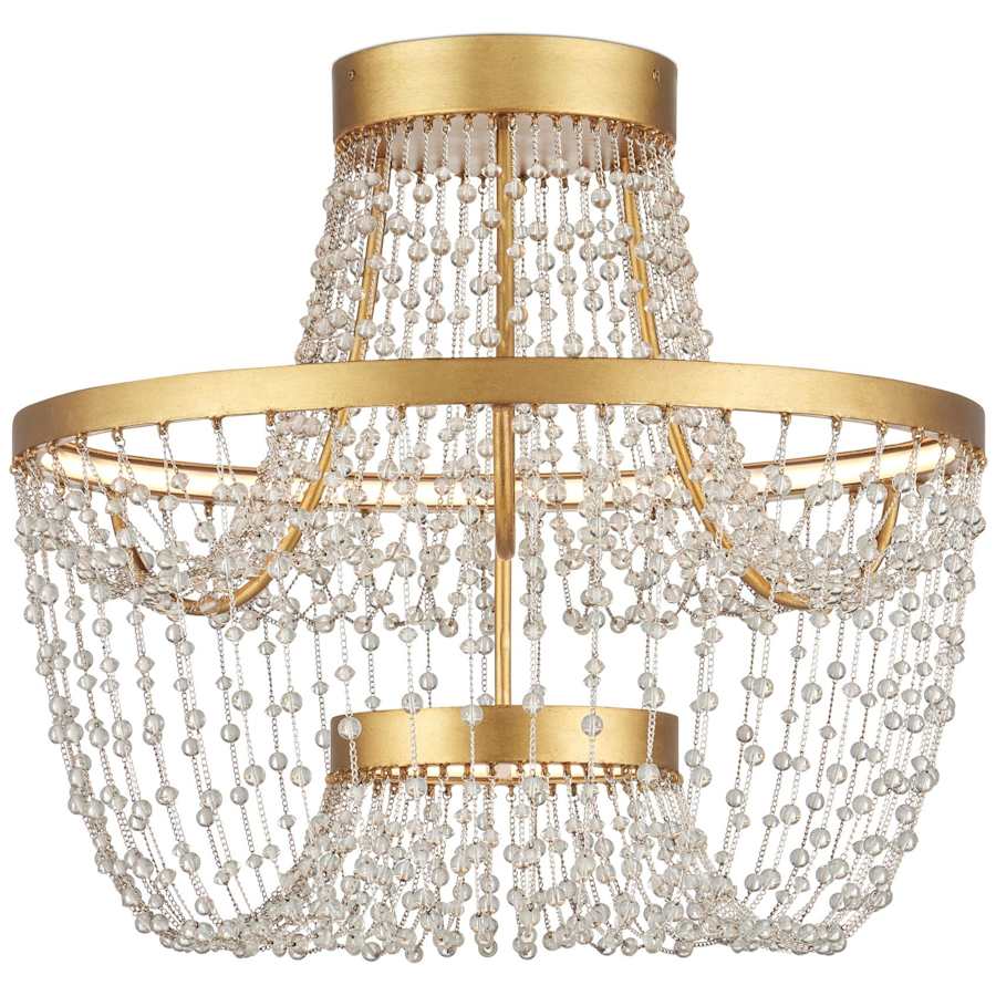 Mademoiselle 22" Wide Semi-Flush Ceiling Fixture