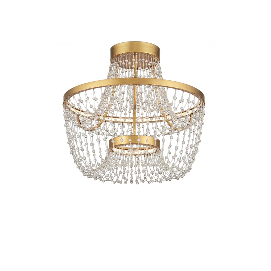 Mademoiselle 22" Wide Semi-Flush Ceiling Fixture