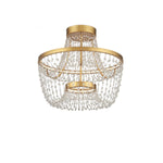 Mademoiselle 22" Wide Semi-Flush Ceiling Fixture