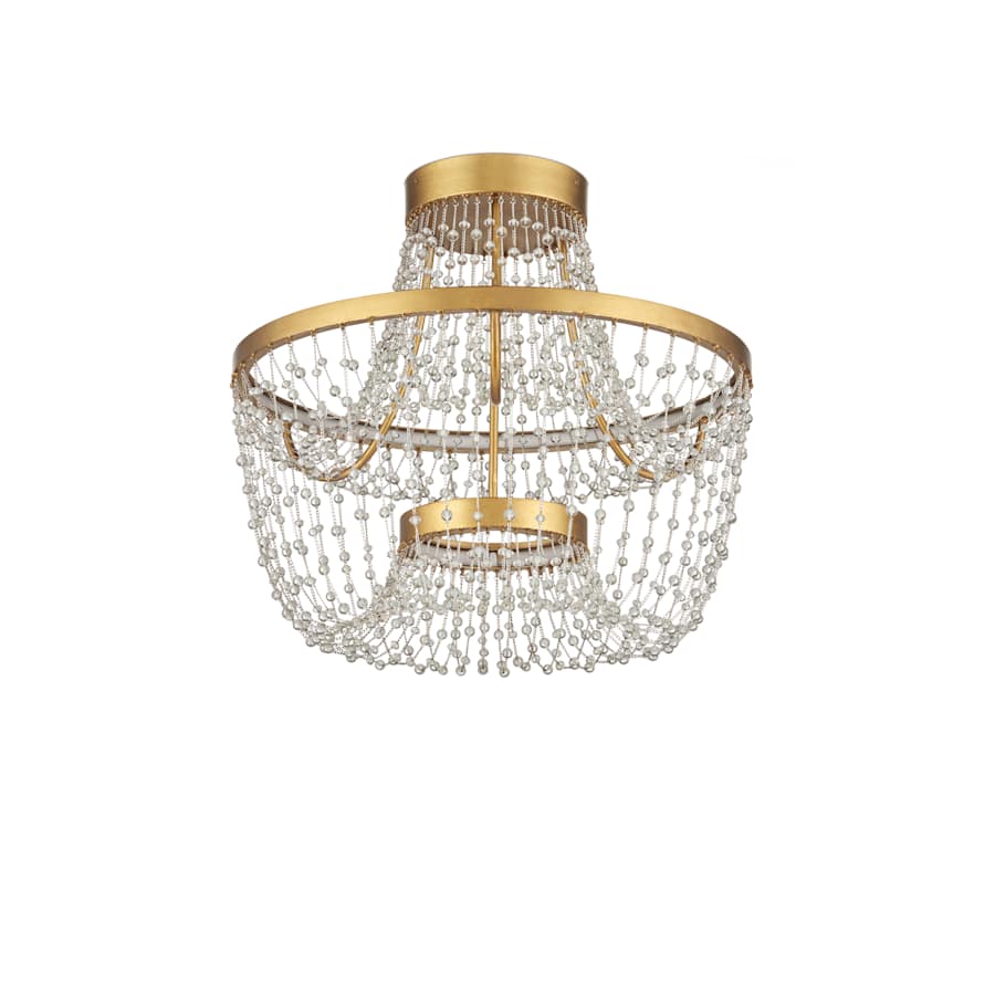 Mademoiselle 22" Wide Semi-Flush Ceiling Fixture