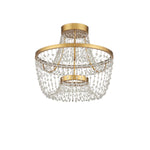 Mademoiselle 22" Wide Semi-Flush Ceiling Fixture