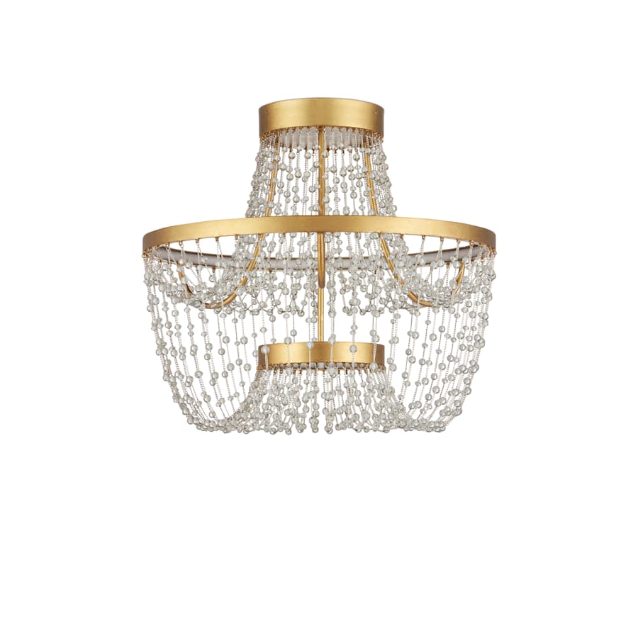 Mademoiselle 22" Wide Semi-Flush Ceiling Fixture