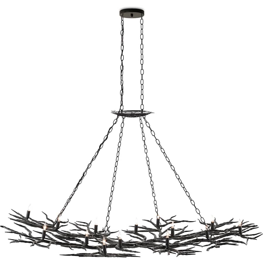 Rainforest 14 Light Linear Chandelier