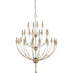 Paradox 61"H 28 Light Large Chandelier with Optional Customizable Shades