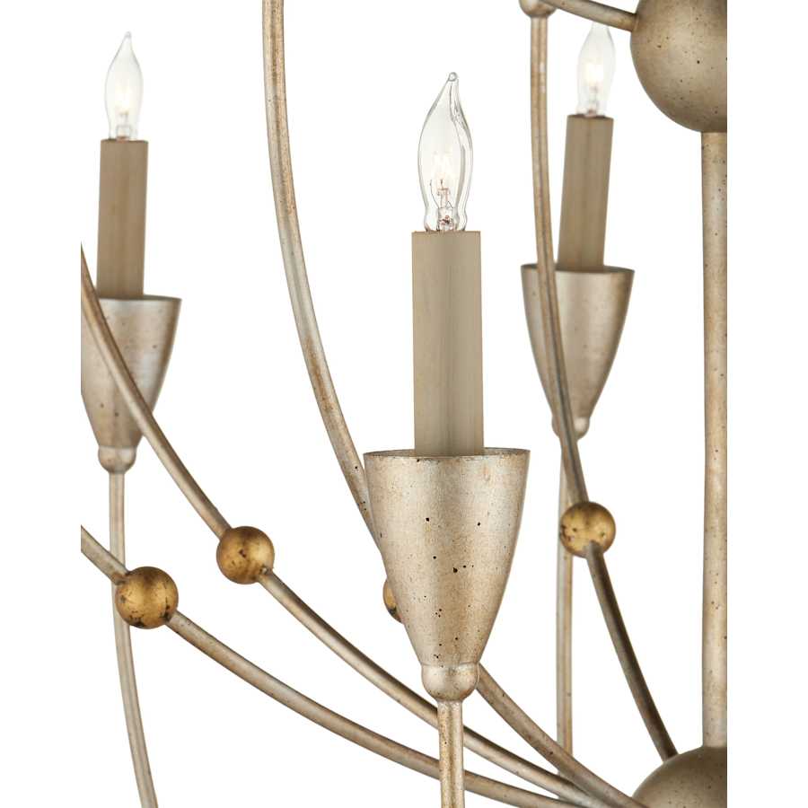 Paradox 61"H 28 Light Large Chandelier with Optional Customizable Shades