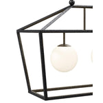 Denison 2 Light 36" Wide Outdoor Wrought Iron Pendant