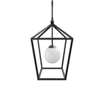 Denison 2 Light 36" Wide Outdoor Wrought Iron Pendant