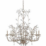 Crystal Bud 8 Light 1 Tier Chandelier