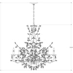 Crystal Bud 8 Light 1 Tier Chandelier