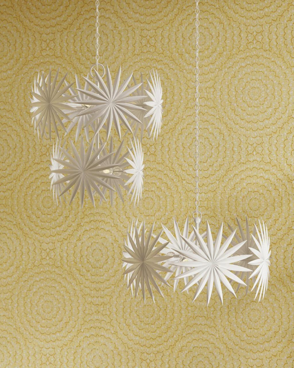 Bismarkia Small White Chandelier