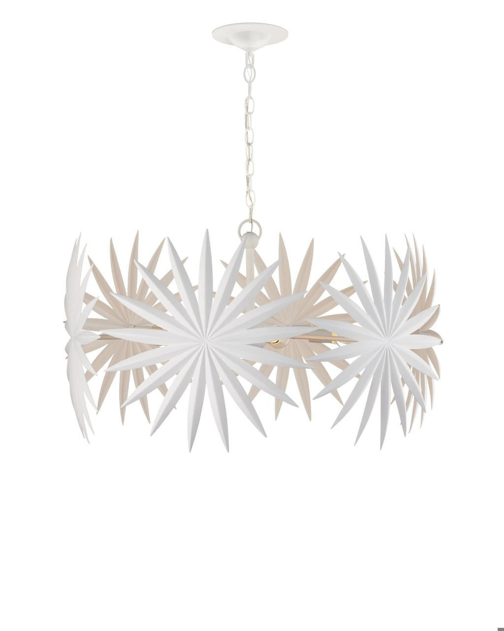 Bismarkia Small White Chandelier