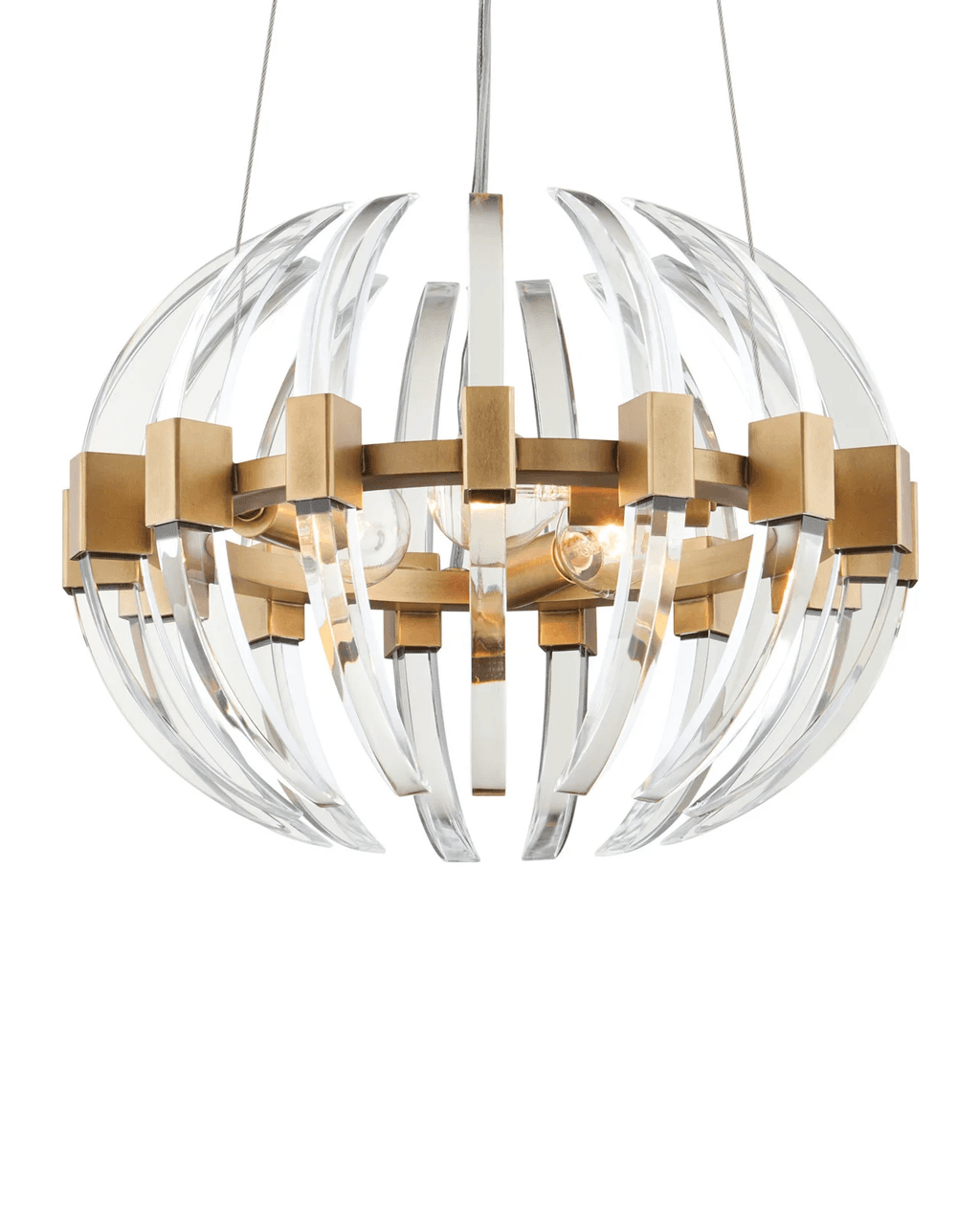 Coquette Small Brass Chandelier