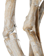 Driftwood Whitewash Orb Chandelier