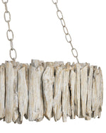 Driftwood Whitewash Ring Chandelier