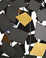 Moon Night Gray & Gold Orb Chandelier