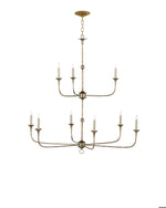 Nottaway Two-Tier Bronze Chandelier