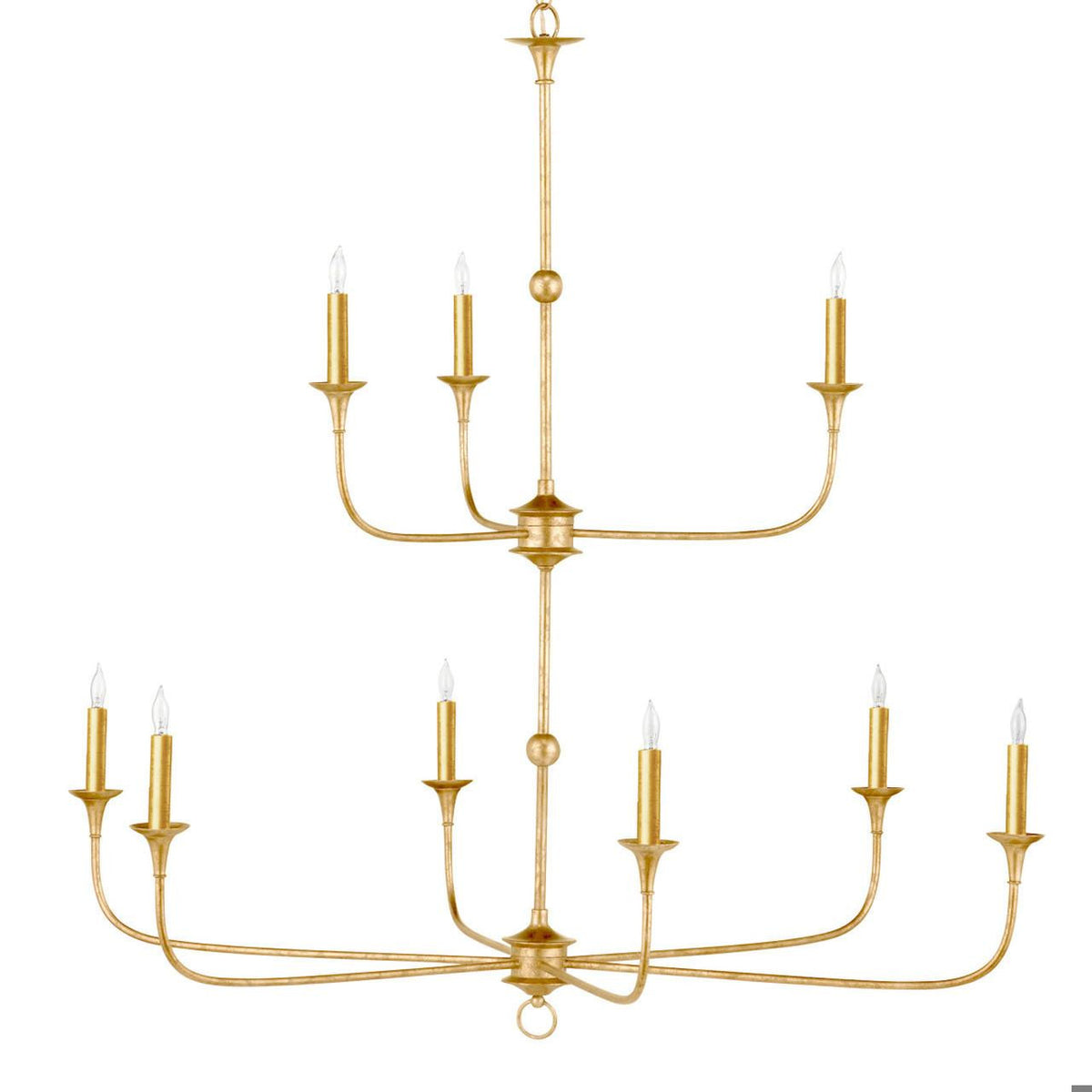 Nottaway Two-Tier Gold Chandelier