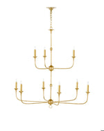 Nottaway Two-Tier Gold Chandelier