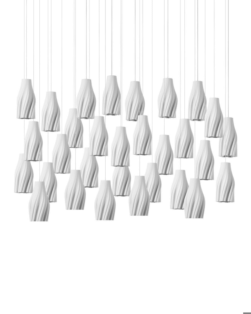Posh 15-Light Linear Multi-Drop Pendant