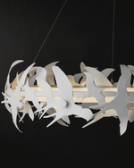 Tijereta White Chandelier