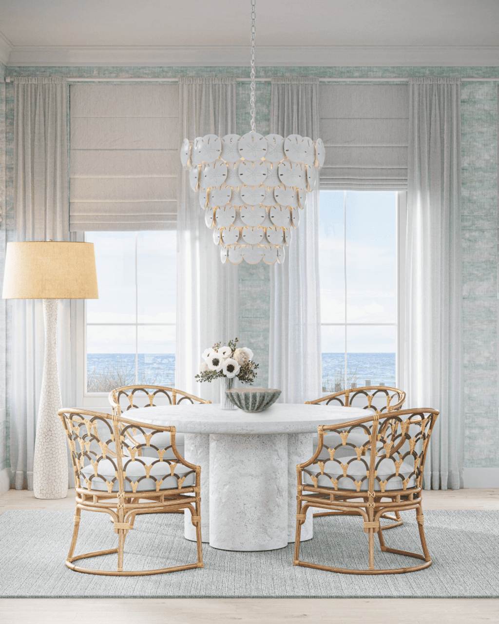 Tulum Extra Large White Chandelier